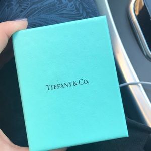 Tiffany Hoop Earrings about medium size